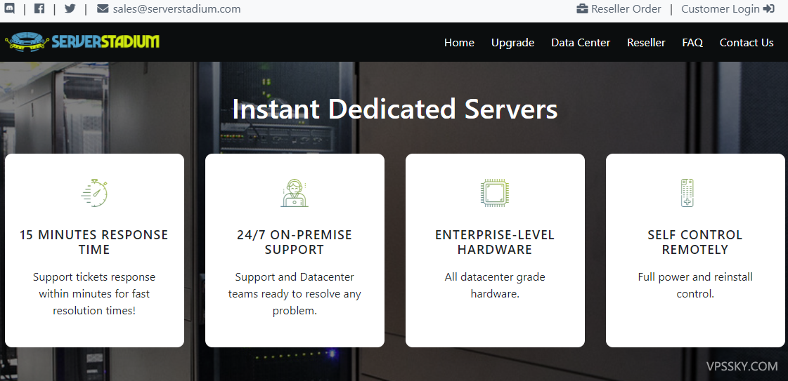 ServerStadium：西雅图独立服务器，全场4.5折，低至$13/月，1Gbps带宽/5IP